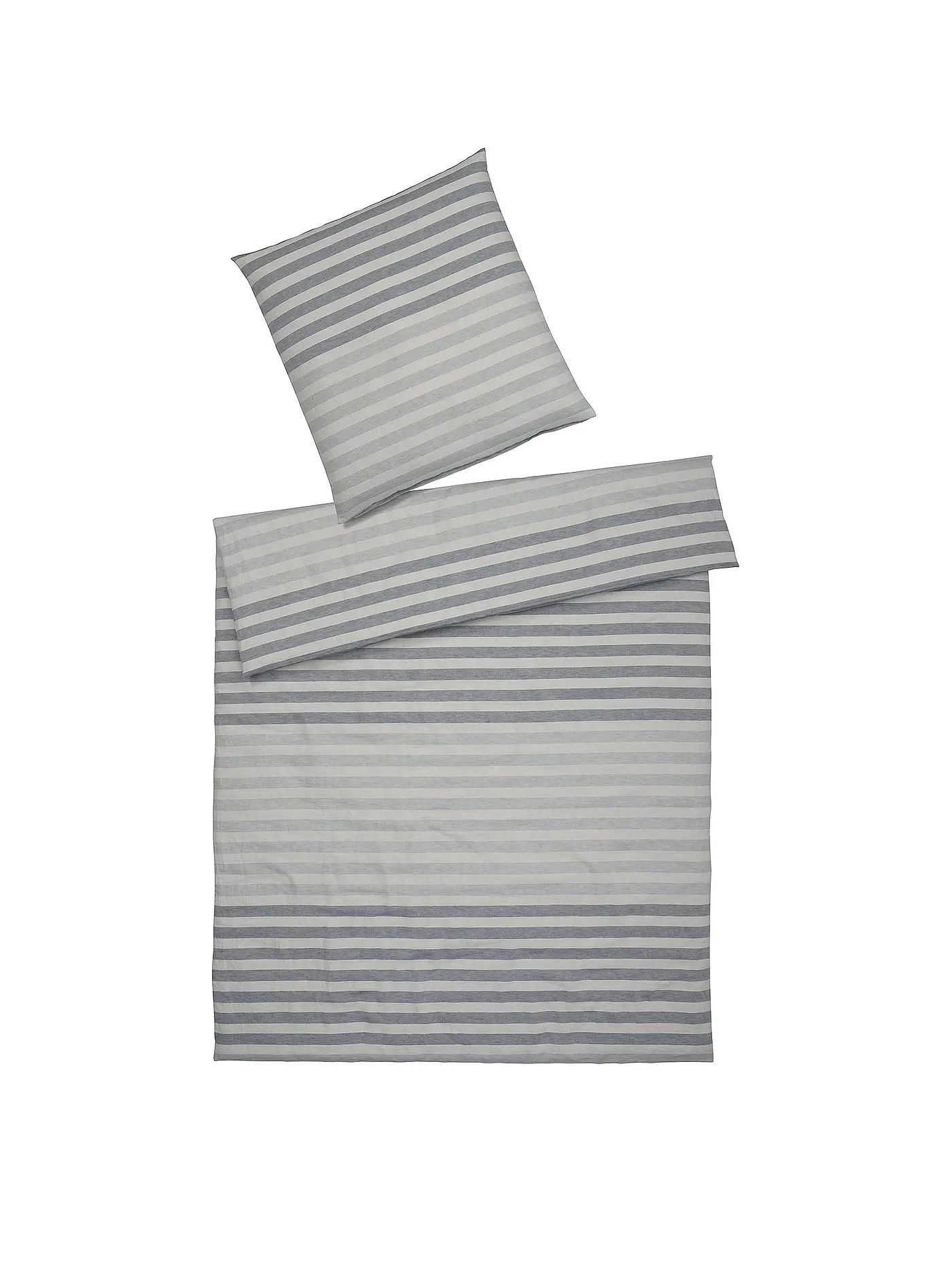 ELEGANTE | Halbleinen Bettwäsche Clear 70x90cm/140x200cm Grau | 